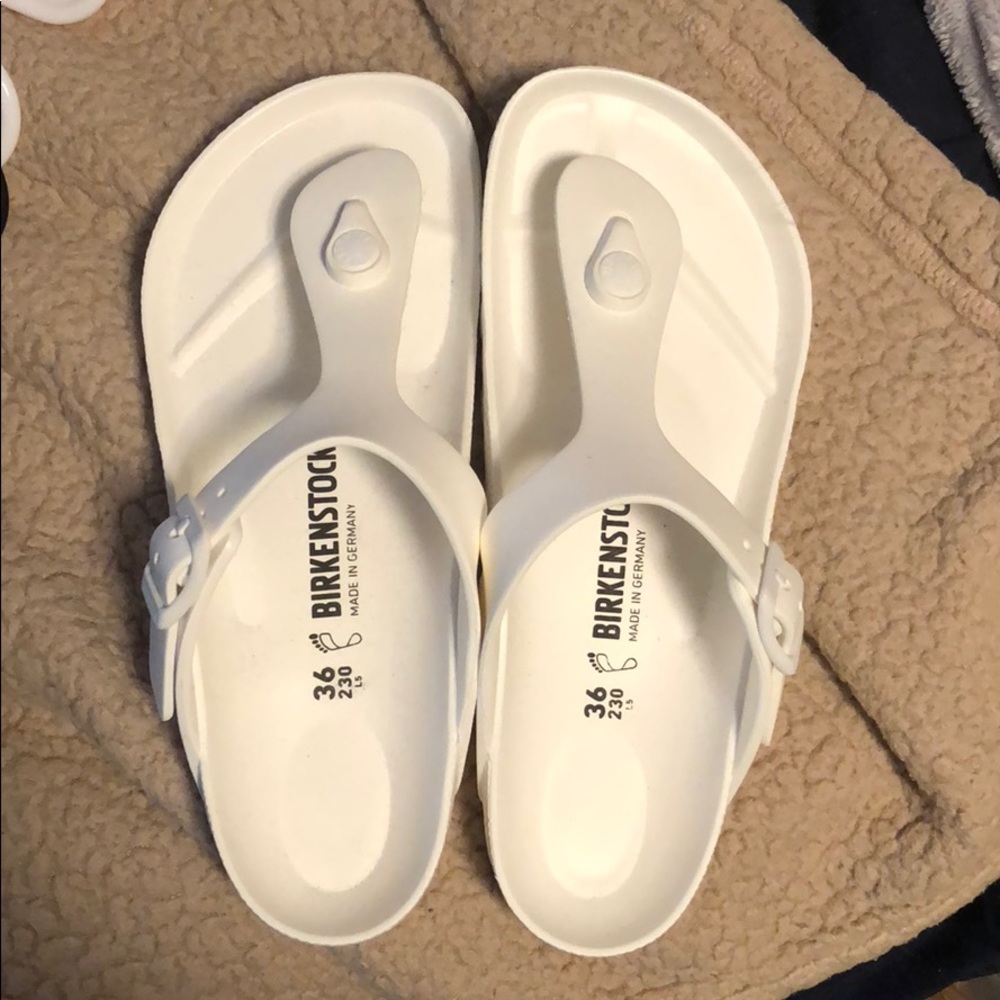 Birkenstock sandals white